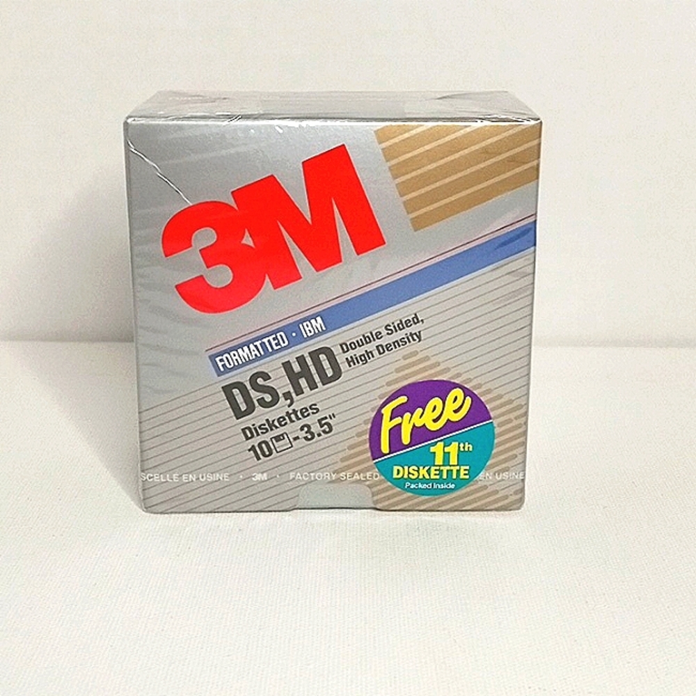 3m DS,HD diskettes